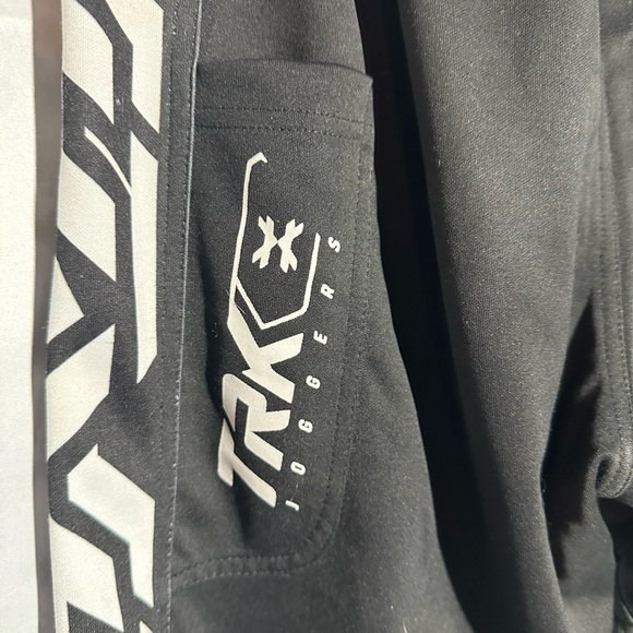 HK Army Black Joggers with White Accents Paintball Pants - Picture 5 of 6